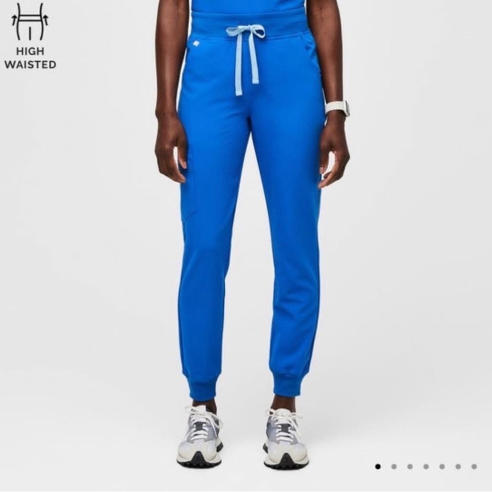 Figs Royal Blue Zamora Scrubs - Small Tall